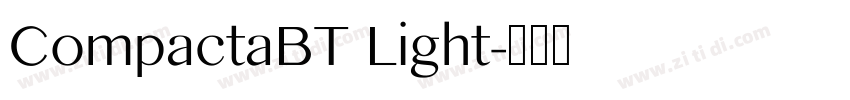 CompactaBT Light字体转换
